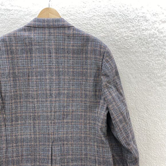H. Freeman & Son Blazer Men's 44L Grey Glen Plaid Trend Aire Corpcore Jacket - Picture 11 of 16
